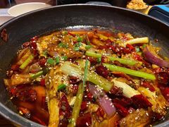 干锅耗儿鱼-嘎嘎鸭脑壳江湖菜(五里店)