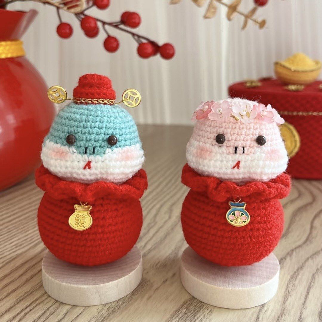 手工财神蛇福袋:祝福与好运的完美结合 🐍🧧✨