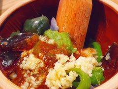 手擂茄子-鱼酷活鱼烤鱼(梅江印象城店)