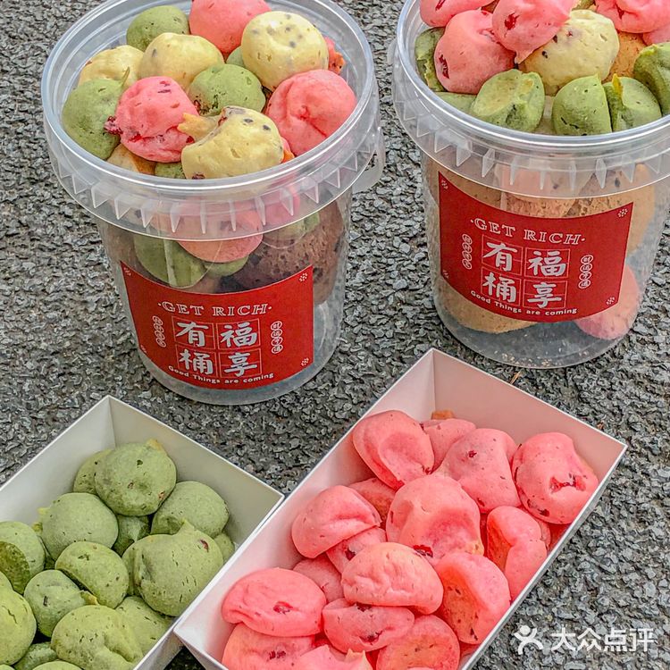 能扯嘚一米❗️这家的麻薯真的摆