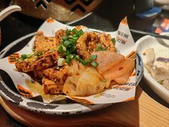 干拌黄金豆腐-探鱼·鲜青椒爽麻烤鱼(广州花都来又来店)