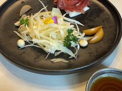 三年金钱火腿配大理手撕乳扇-泓0871臻选云南菜·味庄