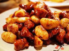 黑蒜子牛肉粒-陈傻子餐厅(世纪都会店)