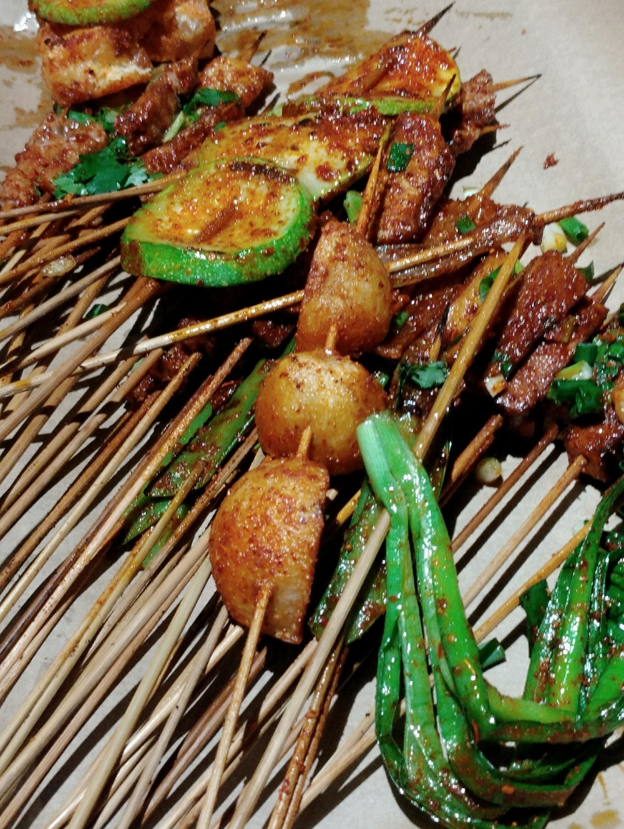 烤串蔬菜的完美邂逅