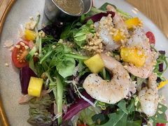 鲜柚芒果沙拉佐冰花酸梅酱-HELLO 27 意面·沙拉·帕尼尼