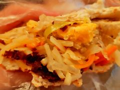 鸭蛋菜夹馍-三兄弟高炉烧饼