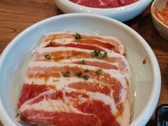 调味猪五花-九田家黑牛烤肉料理(三墩店)