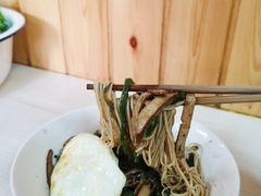青椒干子肉丝干拌面-高邮面馆(明瓦廊店)