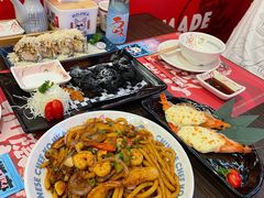 关西虾仁秘炒乌冬-仙隐小鹿中华料理(南宁万象城店)