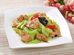 莴笋肉片-鱼味馆(万佛湖店)