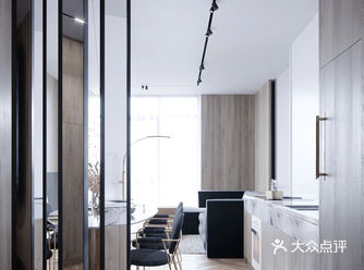 60㎡轻奢公寓，镜面屏风让客厅更显大！