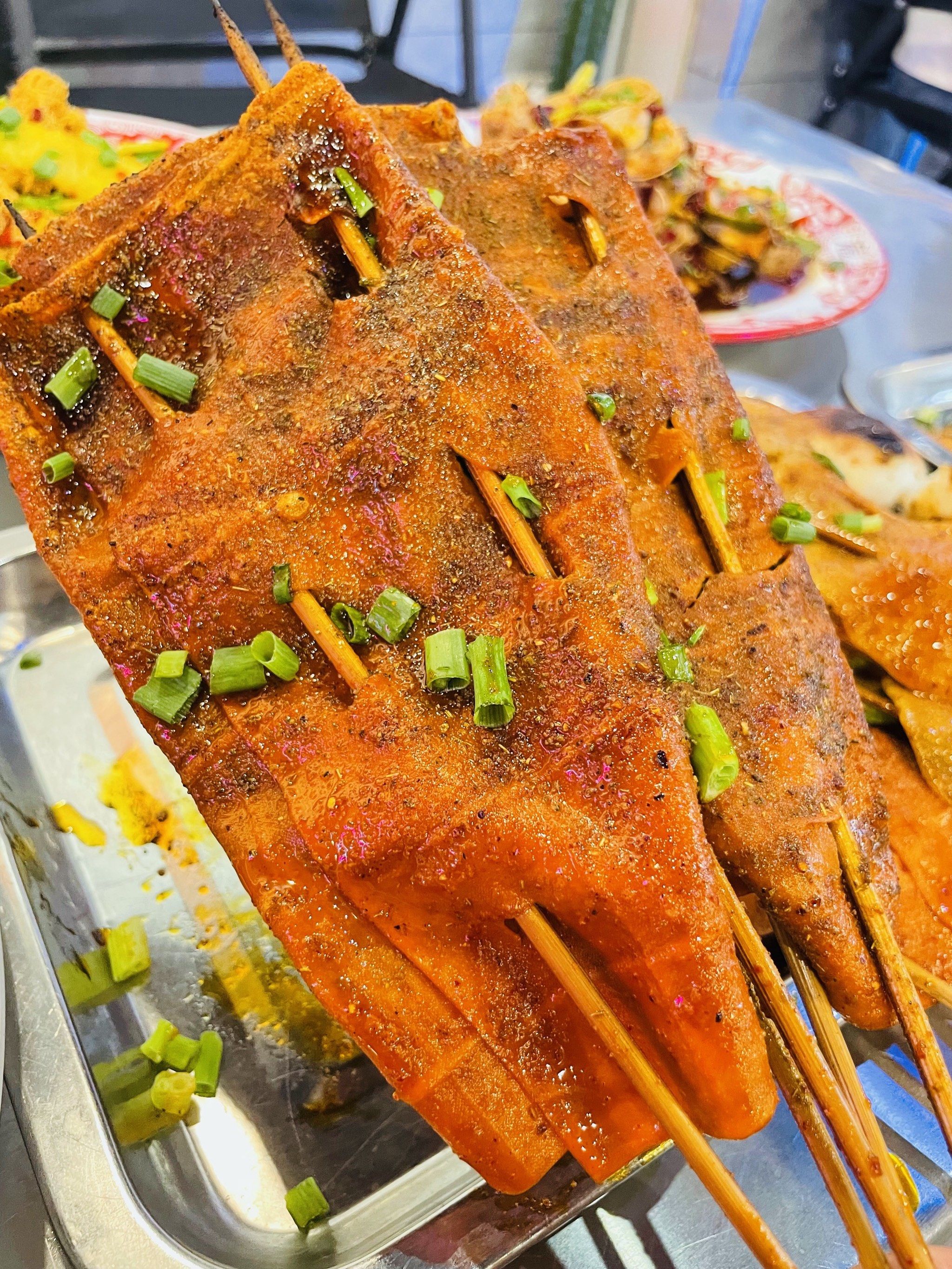 被达州朋友墙裂安利的达州豆干烧烤