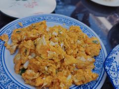 小葱炒土鸡蛋-云河农家乐饭店(福禄缘树山店)