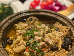 石锅烹牛肉-郑州嘉锦酒店·华夏食府中餐厅(中原路店)