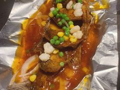 铁板鲈鱼-老头儿油爆虾(星光一期店)