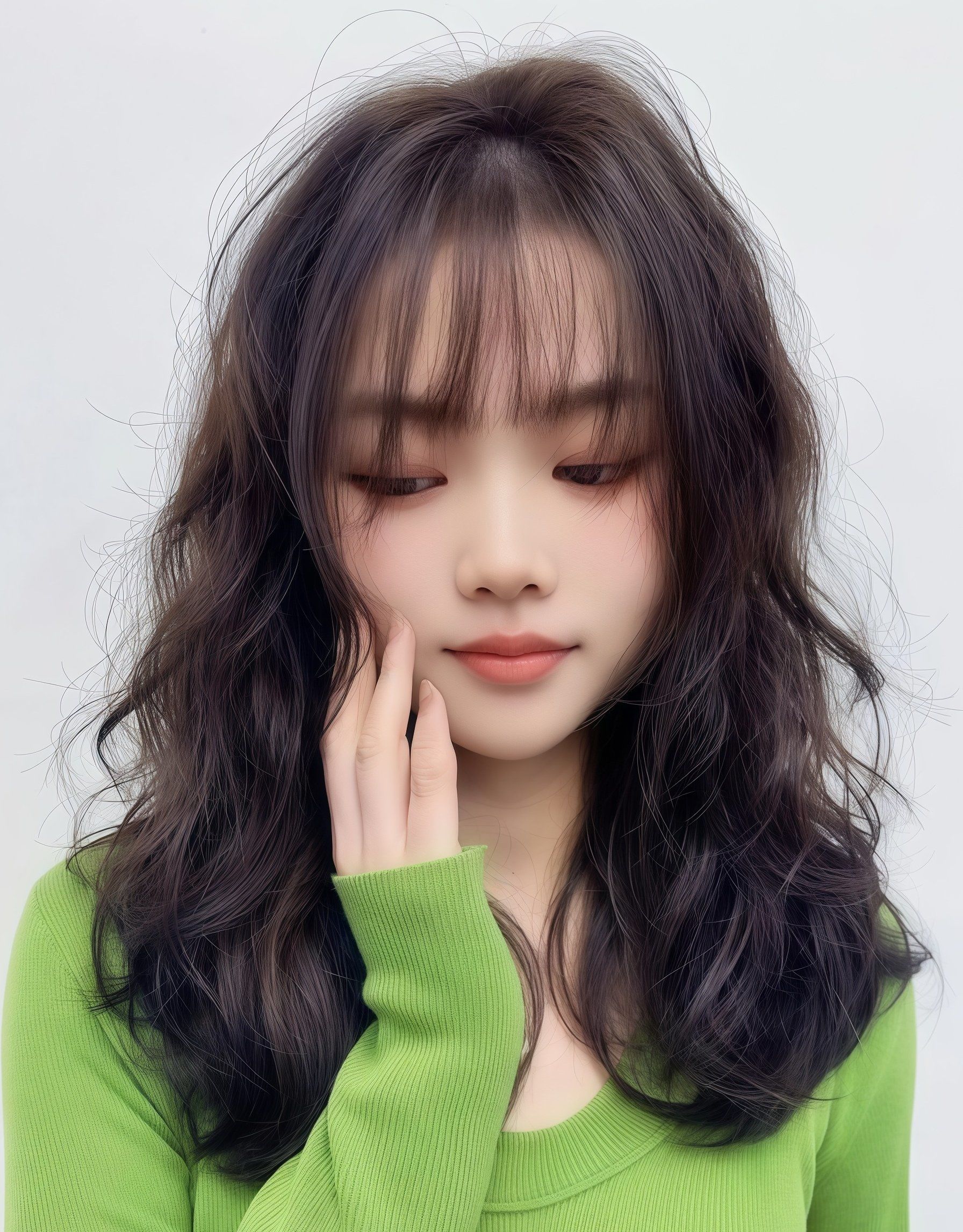 附近哪里做头发好#发型设计#女生发型#法式烫发
法式慵懒风烫发