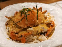 青蟹蟹粉拌面-十面欢腾·海鲜面·台式Bistro(长乐路店)
