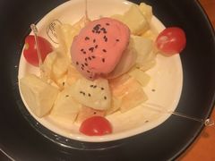 冰淇淋水果沙拉-鱼谦脆皮烤鱼(华阳城店)