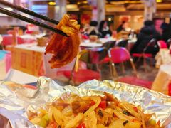 柳味铁板炒鸭脚-老表记广西宵夜螺蛳鸭脚煲(西大店)