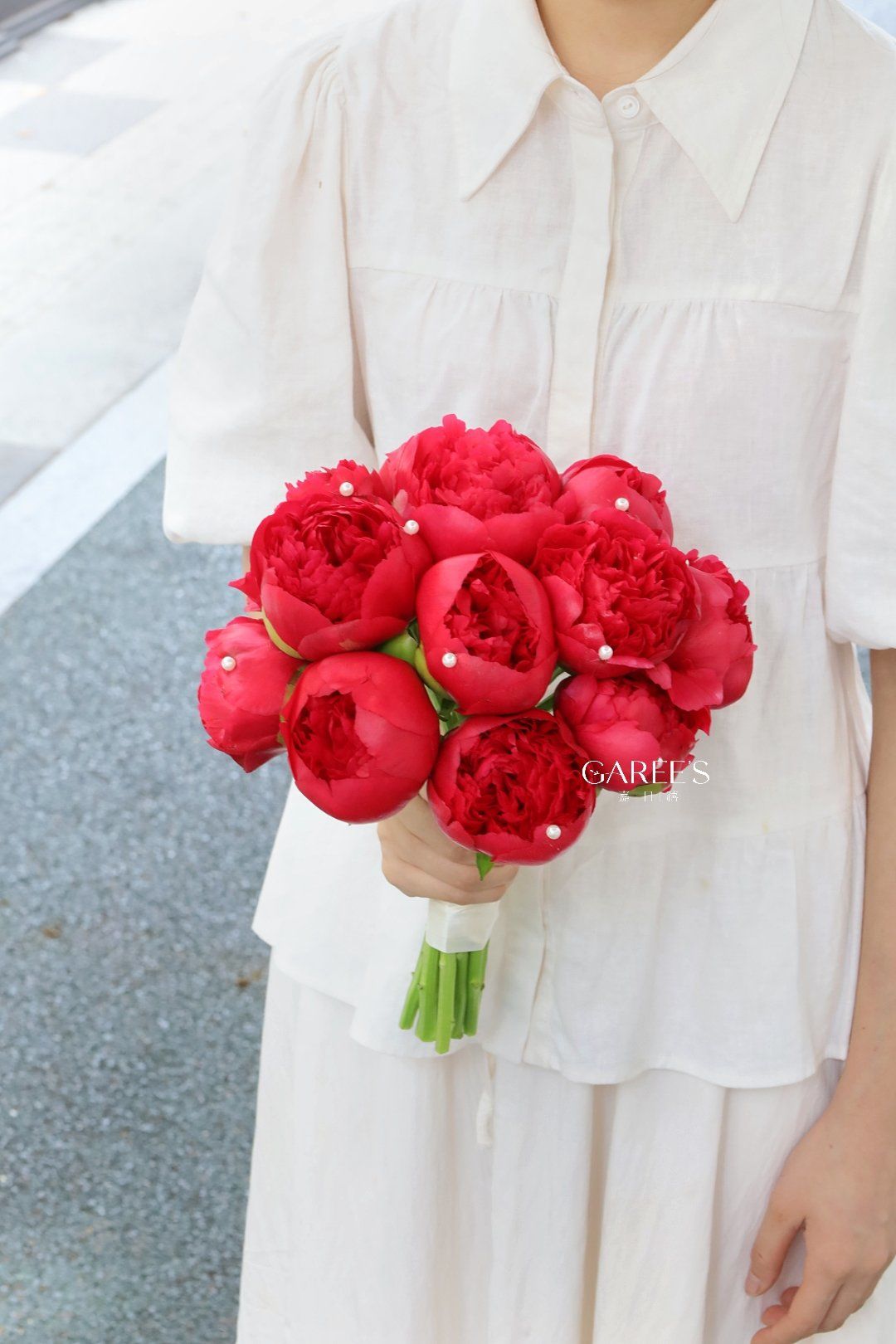 送你一个大西瓜91  67#芍药手捧花