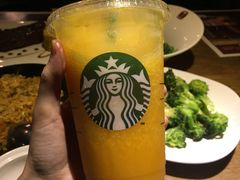 芒果西番莲果茶星冰乐-星巴克(广州南站A18检票口楼上)