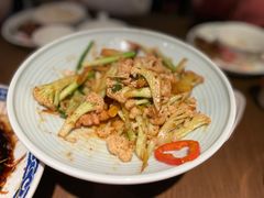 干锅有机花菜-老头儿油爆虾·三潭印月