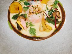 菌菇温泉蛋配土豆泥-第101座花园餐厅(湖滨88店)