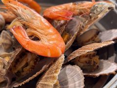 -海派美食·家宴海鲜青岛菜·石锅鲽鱼头(东方城店)