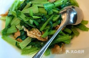 Fried Tofu Skin with Baby Bok Choy