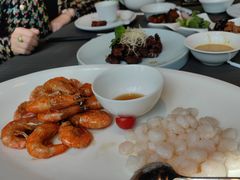 清炒虾仁拼元宝虾-望乡楼上海菜(日月光店)