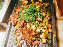 葱爆牛肉-绿茶餐厅(西单老佛爷店)