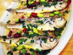 黄鱼毛豆燕肉饼-姑苏-老盛兴菜馆
