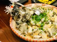 竹笙肠粉蒸老虎斑-饭聚公馆·精品顺德菜(温德姆店)