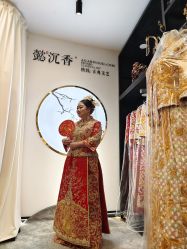 -懿沉香中式嫁衣礼服秀禾服龙凤褂马来褂旗袍总店