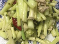 野茭白雪菜肉丝-长兴岛郊野公园农场食堂