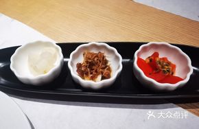 Three Small Dishes Appetizer