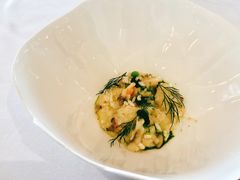 芦笋烩饭配蟹肉和香草-Jean Georges