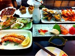 烤鳗鱼&nbsp;生蚝&nbsp;柠檬虾&nbsp;沙律虾&nbsp;刺身拼盘&nbsp;扇贝&nbsp;青口贝&nbsp;清酒-真剑日本料理·铁板烧(贵州路店)