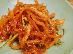 拌明太鱼-草家酱蟹炭火烤肉店(珲春南路一店)