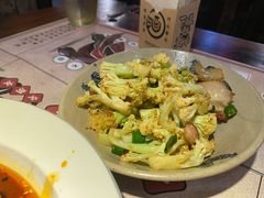 五花肉炒花菜-酒阳蒸经小酒馆(解放碑店)