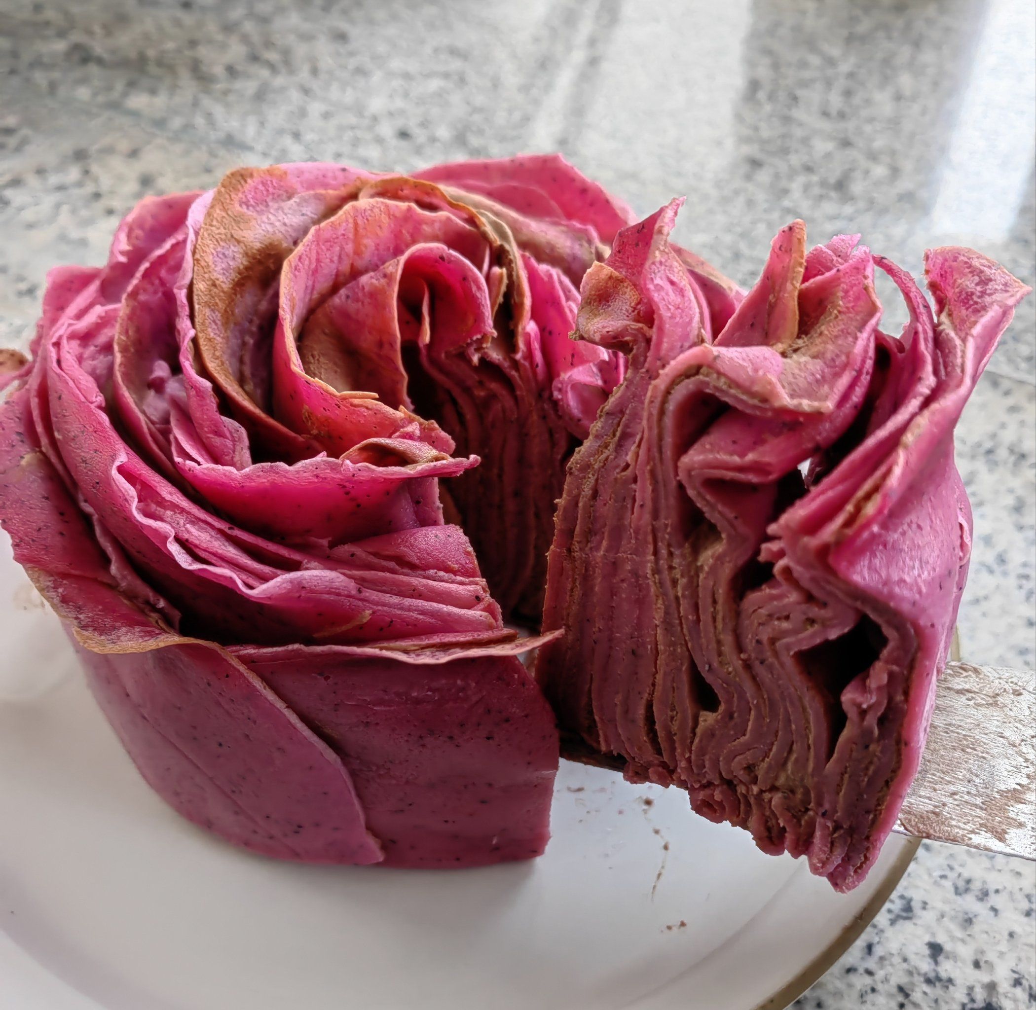 520送个火龙果玫瑰千层蛋糕给自己!