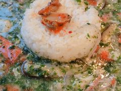 翡翠海鲜蛋羹烩饭-玛格萝妮比萨屋(四平店)