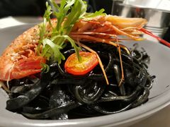 大虾海鲜墨鱼汁扁面-打趸BTC·Breaktime cafe(北京路店)