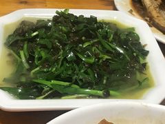 韭菜炒地皮菜-山里人家土菜馆(茅山店)