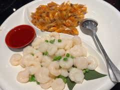 油爆虾拼虾仁-上海1号私藏菜(静安店)