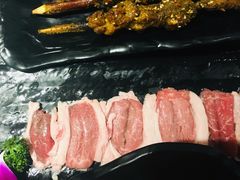 精品羊上脑-羊肉街口老银川滩羊涮肉馆