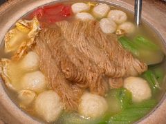 丝瓜鱼丸炖馓子-永安鱼庄·镇江菜(东吴路店)