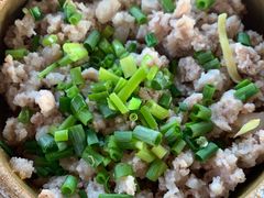 咸鱿肉饼煲-海上驿站渔家菜馆