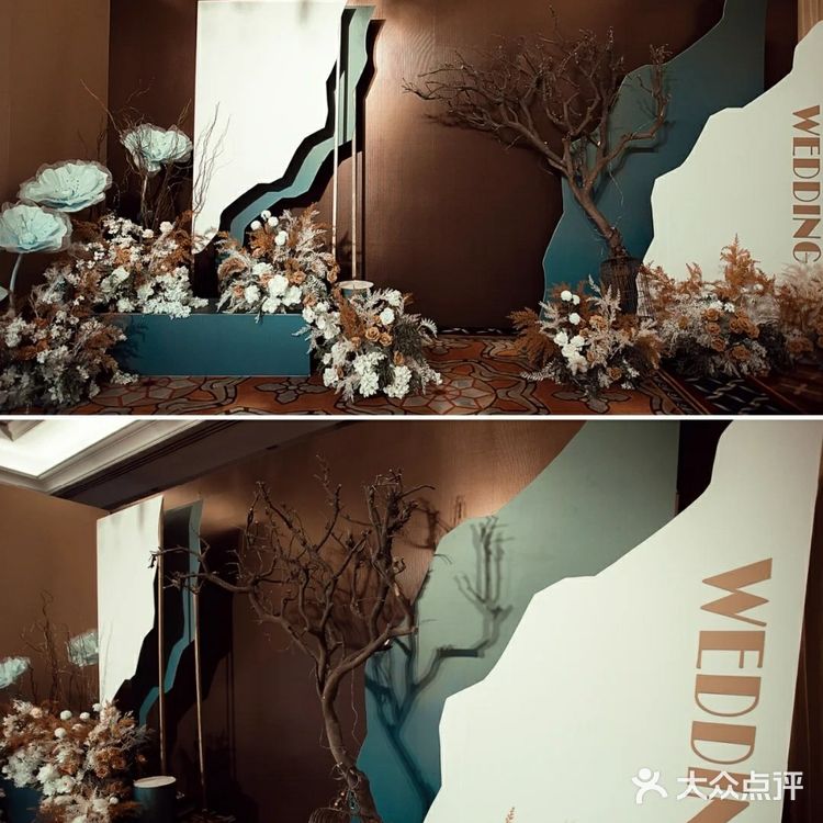 梦幻系香槟加蓝简欧式婚礼｜南昌婚礼策划