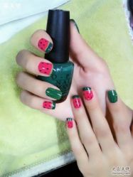 可爱西瓜  夏日必选-星美甲